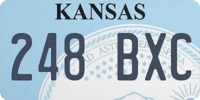 KS license plate 248BXC