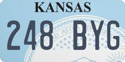 KS license plate 248BYG