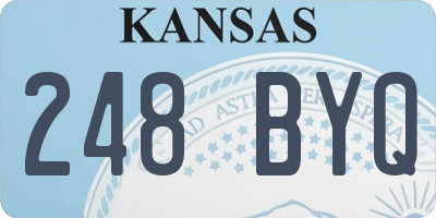 KS license plate 248BYQ