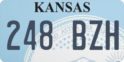 KS license plate 248BZH