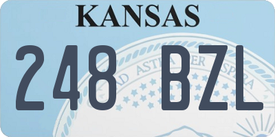 KS license plate 248BZL