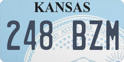 KS license plate 248BZM
