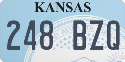 KS license plate 248BZQ