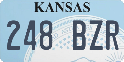 KS license plate 248BZR