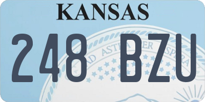 KS license plate 248BZU