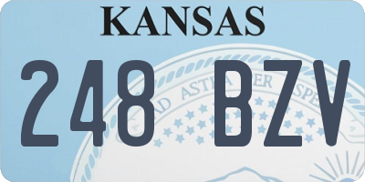 KS license plate 248BZV