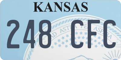 KS license plate 248CFC