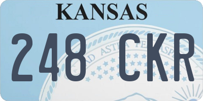 KS license plate 248CKR