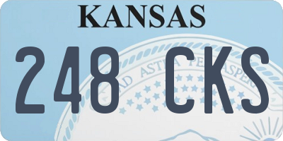 KS license plate 248CKS