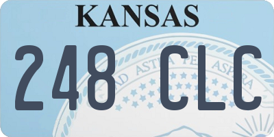 KS license plate 248CLC