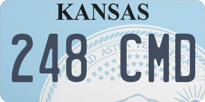 KS license plate 248CMD