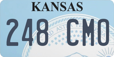 KS license plate 248CMO