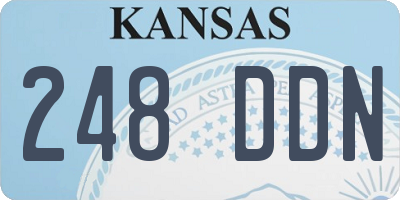 KS license plate 248DDN