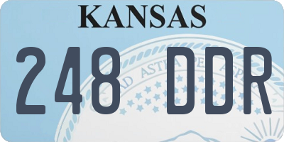 KS license plate 248DDR