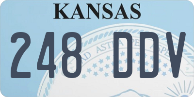 KS license plate 248DDV