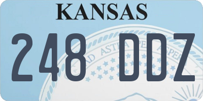 KS license plate 248DDZ