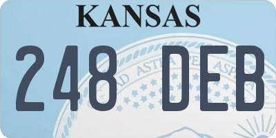KS license plate 248DEB