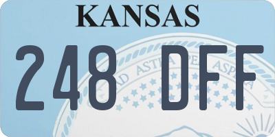 KS license plate 248DFF