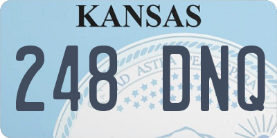 KS license plate 248DNQ