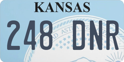 KS license plate 248DNR