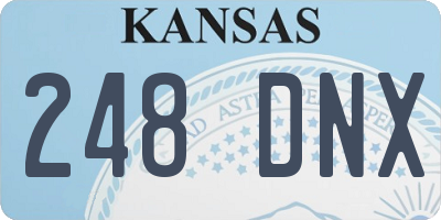 KS license plate 248DNX