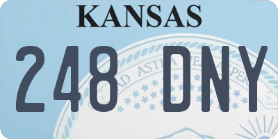 KS license plate 248DNY