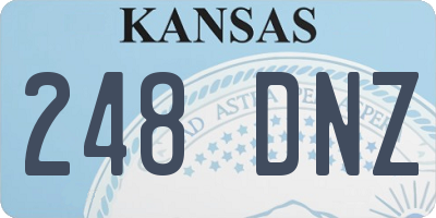 KS license plate 248DNZ