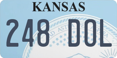 KS license plate 248DOL