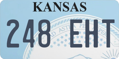 KS license plate 248EHT
