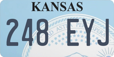 KS license plate 248EYJ
