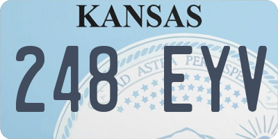 KS license plate 248EYV