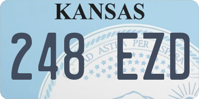 KS license plate 248EZD