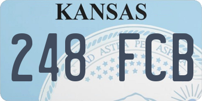 KS license plate 248FCB