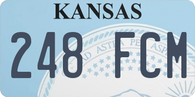 KS license plate 248FCM