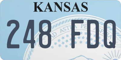 KS license plate 248FDQ