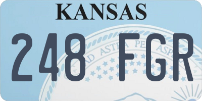 KS license plate 248FGR