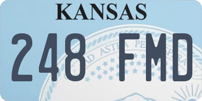 KS license plate 248FMD