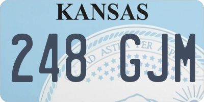 KS license plate 248GJM