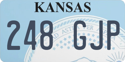 KS license plate 248GJP