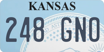 KS license plate 248GNO