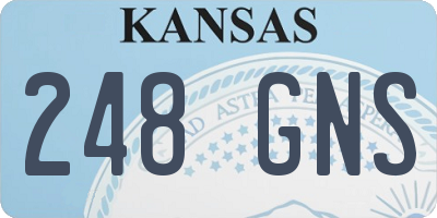 KS license plate 248GNS