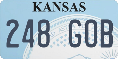 KS license plate 248GOB