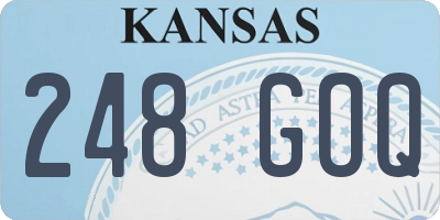 KS license plate 248GOQ