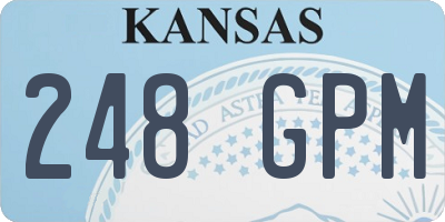 KS license plate 248GPM