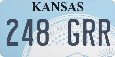 KS license plate 248GRR