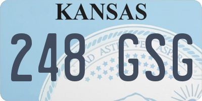 KS license plate 248GSG