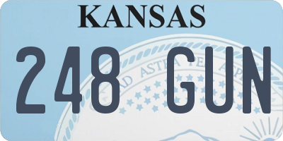 KS license plate 248GUN