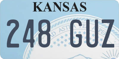 KS license plate 248GUZ