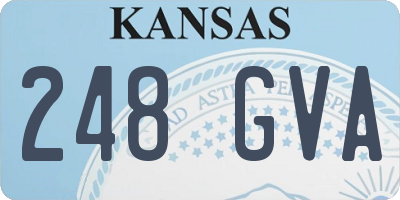 KS license plate 248GVA