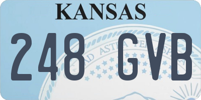 KS license plate 248GVB